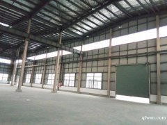 白蒲鎮全新鋼結構廠房，一萬平，層高16米，可架行車，各種大車